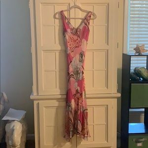 Mermaid style dress with beading detail